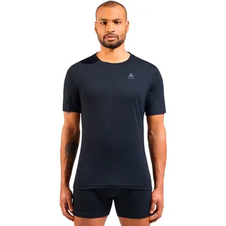 Odlo Herren Merino 160 Bl Crew Neck S/S schwarz)