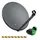 PremiumX Satelliten-Komplettanlage 60cm Satellitenantenne Anthrazit SAT Schüssel Green Diamond Quad LNB 8x F-Stecker
