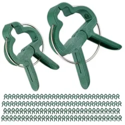 relaxdays 120er-Set Pflanzenclips groß & klein
