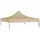 vidaXL Partyzelt-Dach 2x2 m Beige 270 g/m2