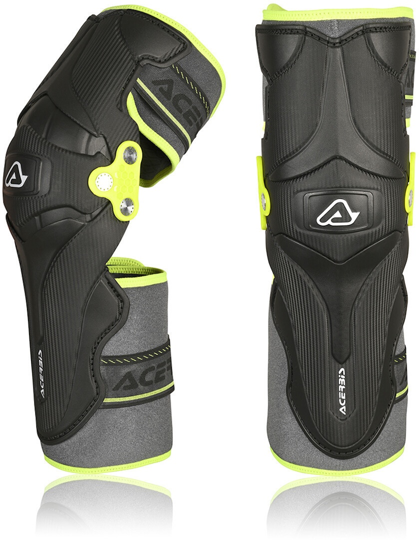 Acerbis X-Strong Knieprotektoren, schwarz-gelb