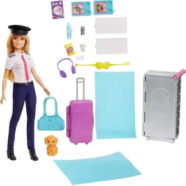 Barbie Dreamhouse Adventures Reise Traum-Flugzeug mit Puppe (blond)