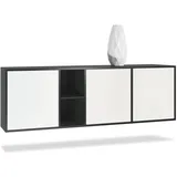 Vladon Sideboard, Weiß, 182x53x35 cm, Wohnzimmer, Kommoden & Sideboards, Sideboards