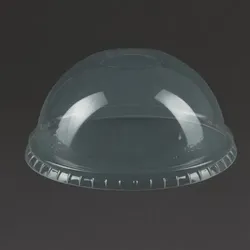 Vegware Kompostierbare gewölbte Deckel für Kaltgetränkebecher 34cl und 45,5cl
