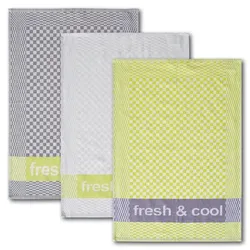 Dyckhoff Geschirrtuch 3-Set 'fresh & cool' 50 x 70 cm