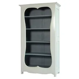 Casa Padrino Kinderbücherregal Barock 110 x 185 cm Massivholz grau-weiß