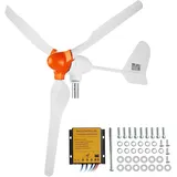 Vevor 800 W windkraftanlage 12 V Windgenerator 3-Blatt-Windkraftgenerator mit MPPT-Regler einstellbare Windrichtung und 2,5 m/s Startwindgeschwindigkeit geeignet für Zuhause Bauernhof Wohnmobile Boote