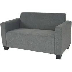2er Sofa Couch Moncalieri Loungesofa Stoff/Textil ~ grau