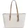 Michael Kors Quinn Large Shopper Kunstleder Weiß/Khaki