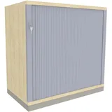 FM Büromöbel Rollladenschrank Kunststoff 80,0 x 44,2 x 78,1 cm beige