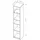 Deine Möbel 24 Kinderregal ARCO 35 x 171 x 36 cm Eiche matt weiß