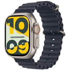 Apple Watch Ultra 2 GPS + Cellular 49 mm Titangehäuse natur, Ocean Armband blau