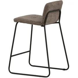 Livetastic Barhocker-Set, Schwarz, Dunkelgrau, Metall, Textil, U-Form, 41x84x50 cm, Esszimmer, Barmöbel, Barhocker