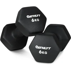Athlyt Neoprene Dip Dumbbell Set 2 x 6 kg schwarz