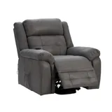 Happy Home Aufstehsessel mit Massagefunktion elektrisch 97 x 102 x 96 cm Grau