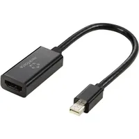Renkforce Mini-DisplayPort Adapterkabel HDMI-A Buchse Schwarz RF-5947252 vergoldete Steckkonta