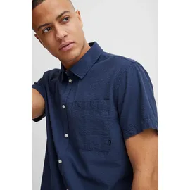 !Solid Kurzarmhemd Blau S
