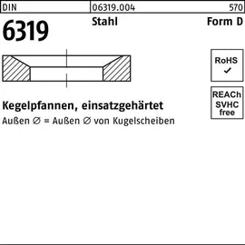 Reyher Kegelpfanne DIN 6319 FormD D 42x68x14 Stahl einsatzgehärtet 1 Stück