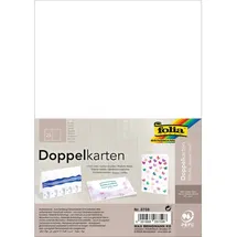 Folia 8759 - A6 hoch 190 g/qm, weiß, doppelt, 25 Stück