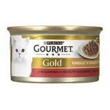 Purina Gourmet Gold Sauce Delight mit Rindfleisch 85g