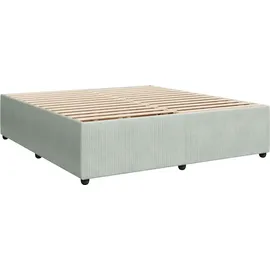 vidaXL Boxspringbett 180 x 200 cm Hellgrau