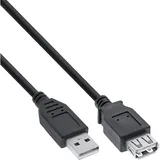 InLine InLine® USB 2.0 Verlängerung, Stecker/Buchse, Typ A, schwarz, 2m