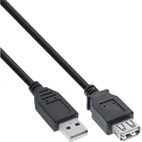 InLine InLine® USB 2.0 Verlängerung, Stecker/Buchse, Typ A, schwarz, 2m