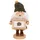 Christian Ulbricht Räuchermann Wichtel mit Bilderrahmen 29,5 cm beige