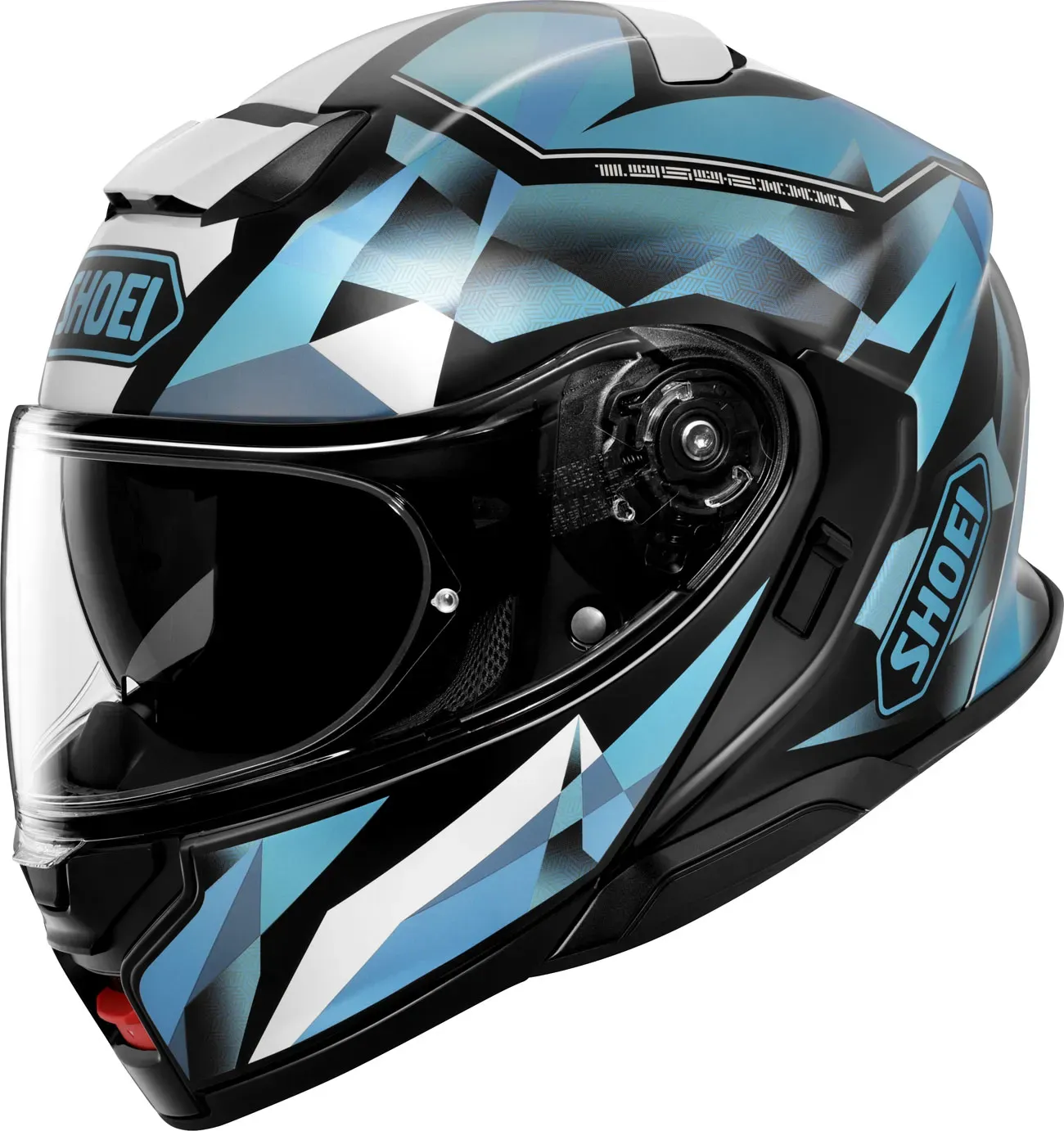 Shoei Neotec 3 Fragments, casque rabattable - Bleu/Noir/Blanc - S