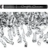 Partydeco Konfettishooter Locken 60 cm Silber