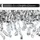 Partydeco Konfettishooter Locken 60 cm Silber