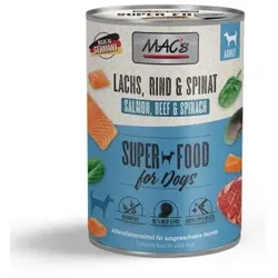 MAC's Nassfutter Hund Adult Lachs & Spinat 6x400 g