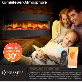 Kesser Wandkamin schwarz