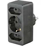 Hama Adapterstecker, 1x Euro, schwarz