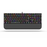 INCA Gaming Tastatur mechanische Metalltastatur 18 LED Modus RGB Beleuchtung