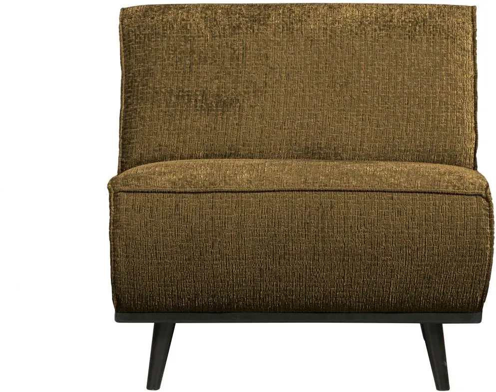Modulsofa Einzel-Modul aus Struktursamt, modern, Brass Braun, gepolstert für 1 Person