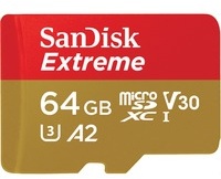 Extreme 64 GB microSDXC, Speicherkarte - UHS-I U3, Class 10, V30, A2