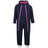 Trollkids Softshell-Overall Nordkapp in navy/magenta, Gr.86