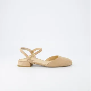 Paul Green Leder-Slingballerinas in Beige | 37,5