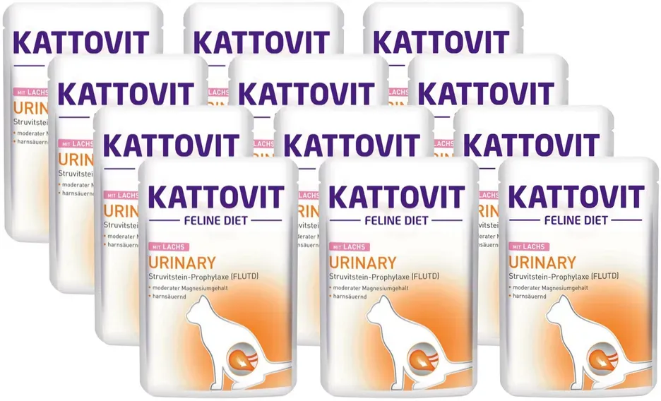 Kattovit Urinlachs 12x85g-Beutel (Rabatt für Stammkunden 3%)