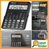 OSALO Wissenschaftlicher Taschenrechner 240 Funktionen 2-zeiliges Display Solar Batterie Rechner Statistik für Mittelstufe Schule Hochschule Studenten (OS 82MS 2nd Edition)