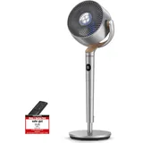 DREO 20dB leiser Standventilator, 120°+120° Omni-direktionale oszillierende Ventilator, 26M Windentfernung, 1200m3/h Luftvolumen Echt Turbo-Luftzirkulator Fans, 102CM Höhe 3 Modi 8-Geschwindigkeit