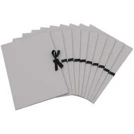 Folia 10er-Pack Zeichenmappe A3 mit Stoffband, 10 Stück