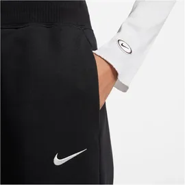 Nike Sportswear Phoenix High-Waist Wide-Leg Fleece Jogginghose Damen 010 black/sail XL