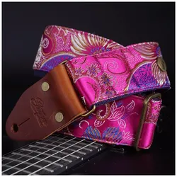 Steyner Straps Vintage Gitarrengurt pink - Tropical Berry VEGAN - Gitarrengurt
