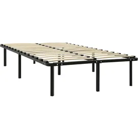 vidaXL Bettgestell 120 x 200 cm Schwarz