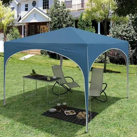 Woltu Faltpavillon 3 x 3 m Blau