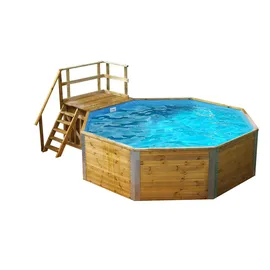 Weka Massivholzpool 593 B Set 476 x 376 x 116 cm inkl. Sandfilteranlage