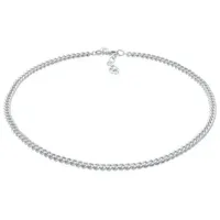 Elli Premium Kette ohne Anhänger Choker Panzerkette Basic Klassik 925 Silber silberfarben