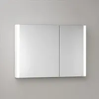 Keuco Somaris Wandvorbau-Spiegelschrank 1000mm × weiß matt,